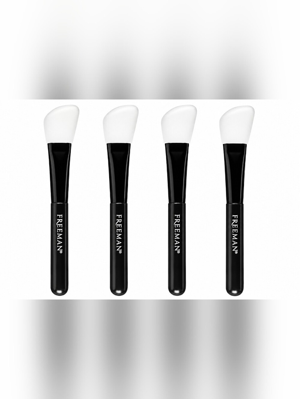4 Freeman Silicone Face Mask Applicators, Flexible Facial Mud Masks Applicator